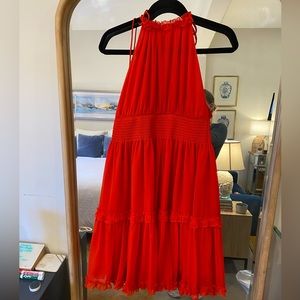 Banana Republic midi ruffle dress- never worn!
